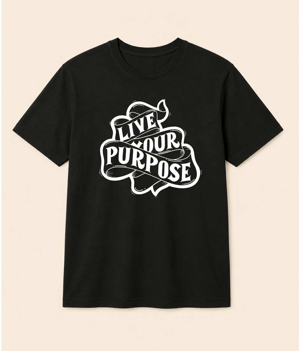 Live Your Purpose™ Oversized Graphic T-Shirt | EZONWEAR