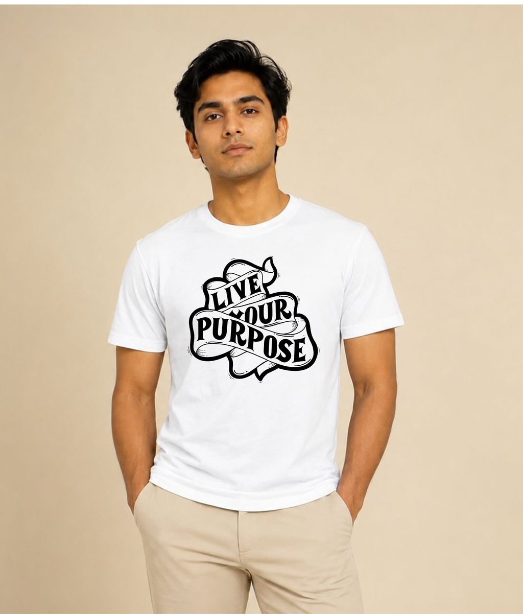 Live Your Purpose™ Oversized Graphic T-Shirt | EZONWEAR