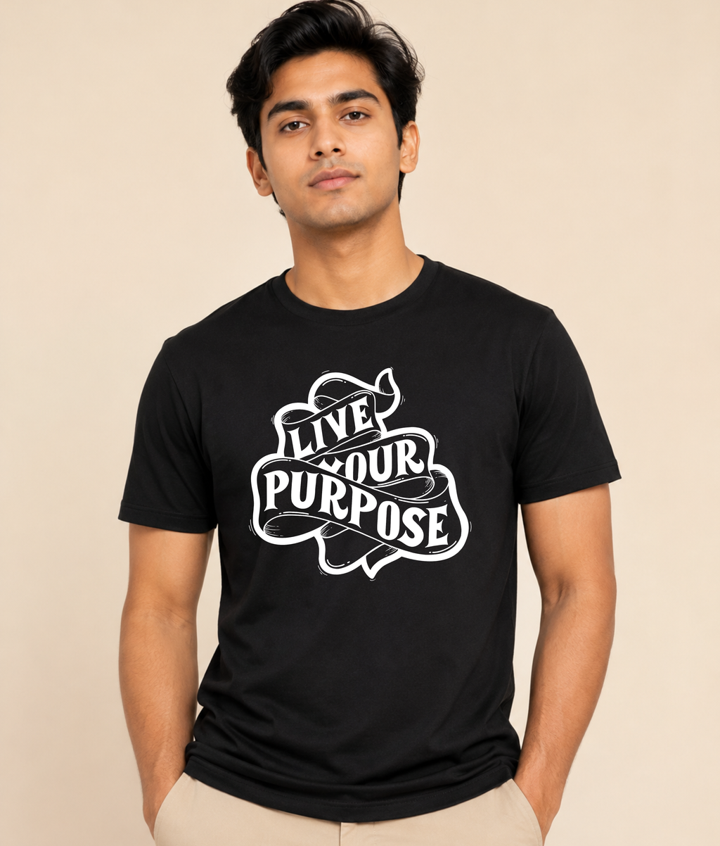 Live Your Purpose™ Oversized Graphic T-Shirt | EZONWEAR