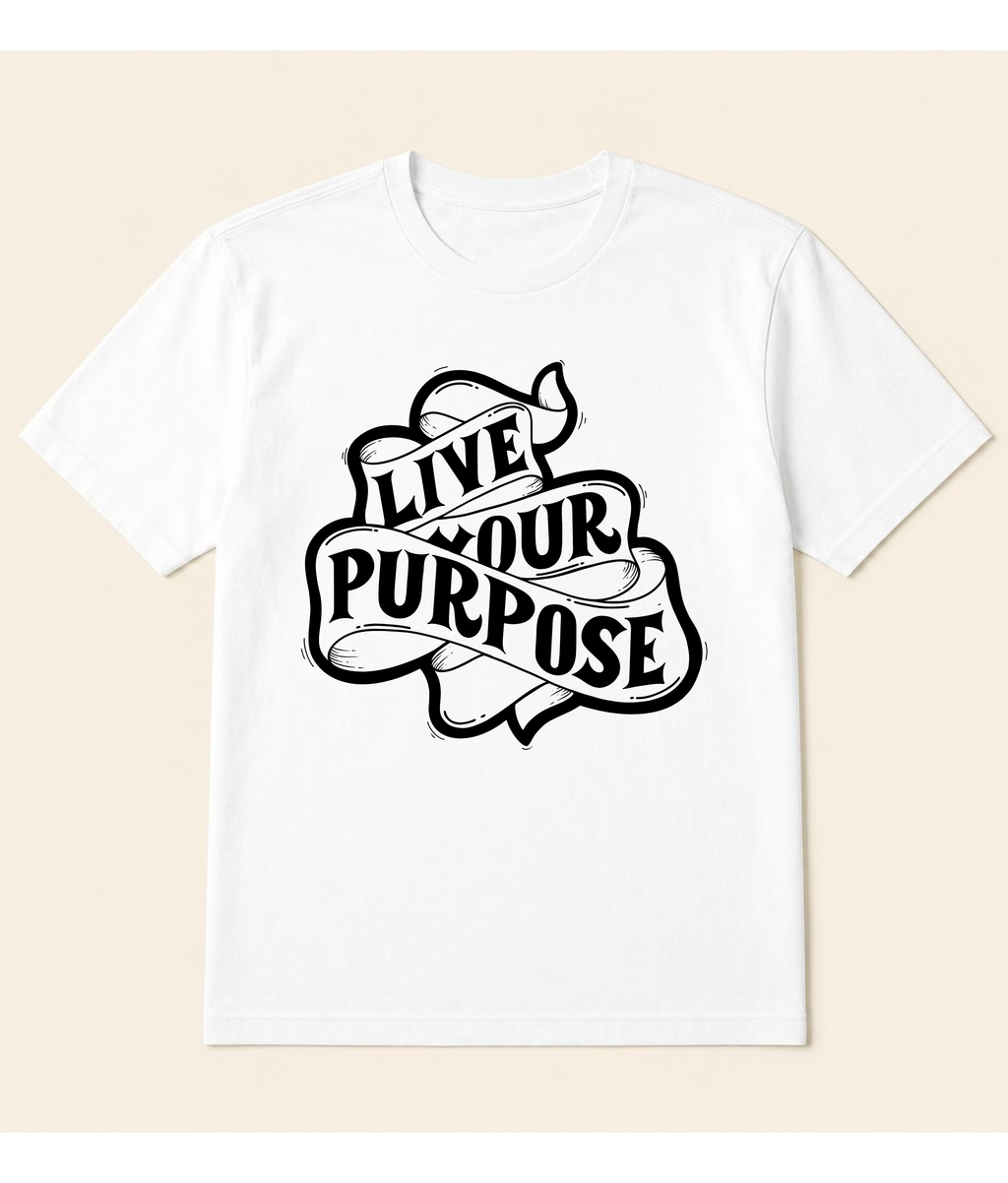 Live Your Purpose™ Oversized Graphic T-Shirt | EZONWEAR