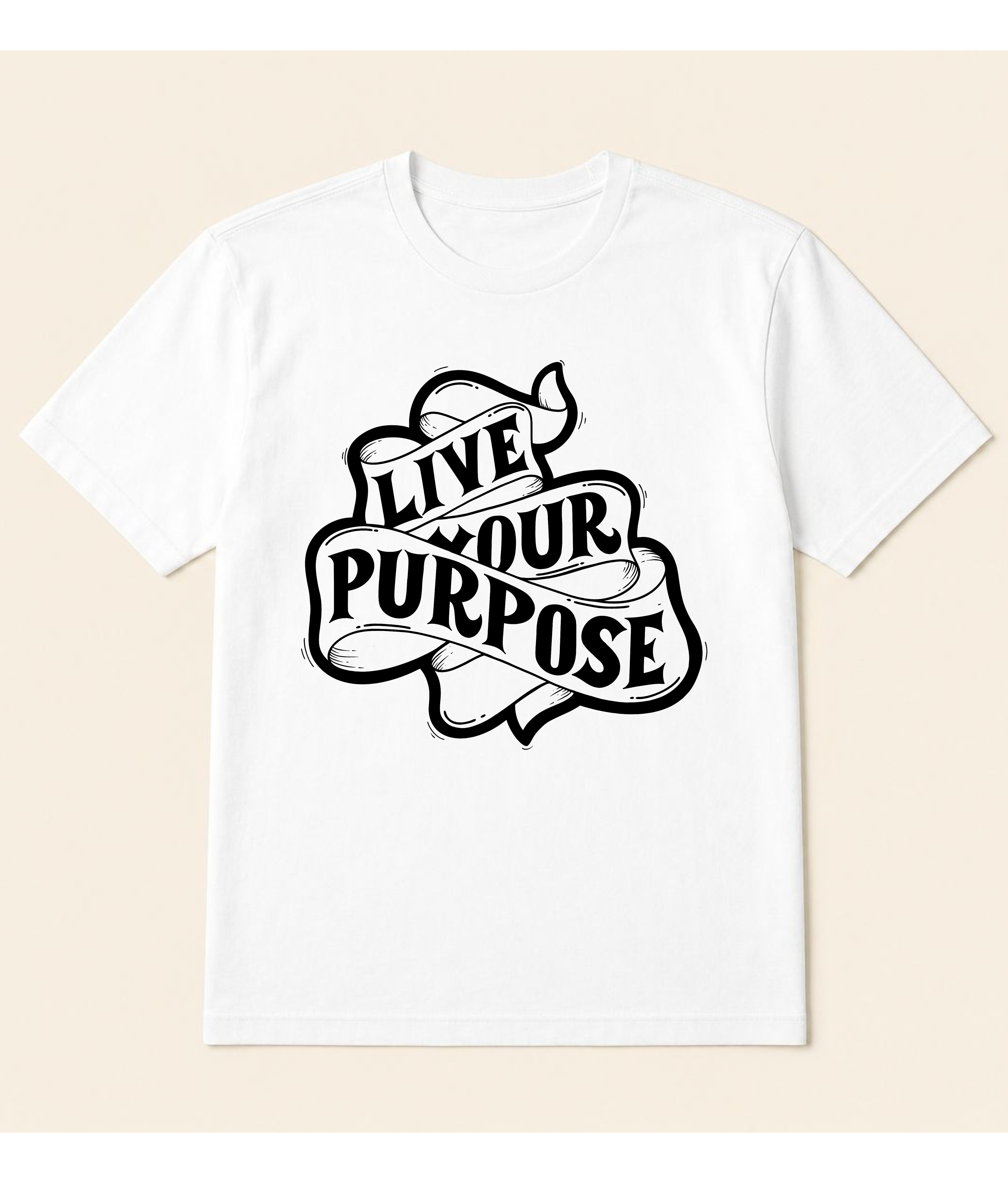 Live Your Purpose™ Oversized Graphic T-Shirt | EZONWEAR