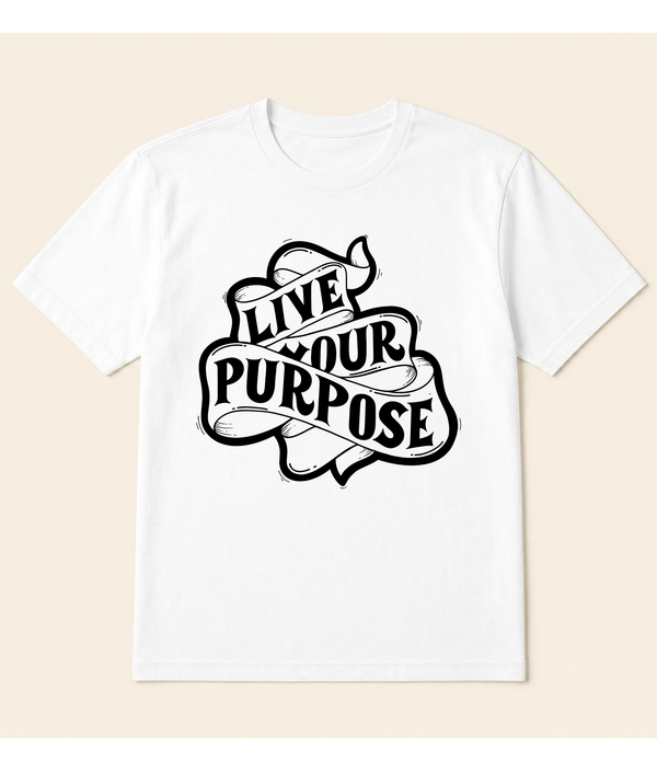 Live Your Purpose™ Oversized Graphic T-Shirt | EZONWEAR