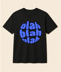 Blah Blah Blah Black Graphic T-Shirt | EZON WEAR