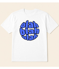 Blah Blah Blah White Graphic T-Shirt | EZON WEAR