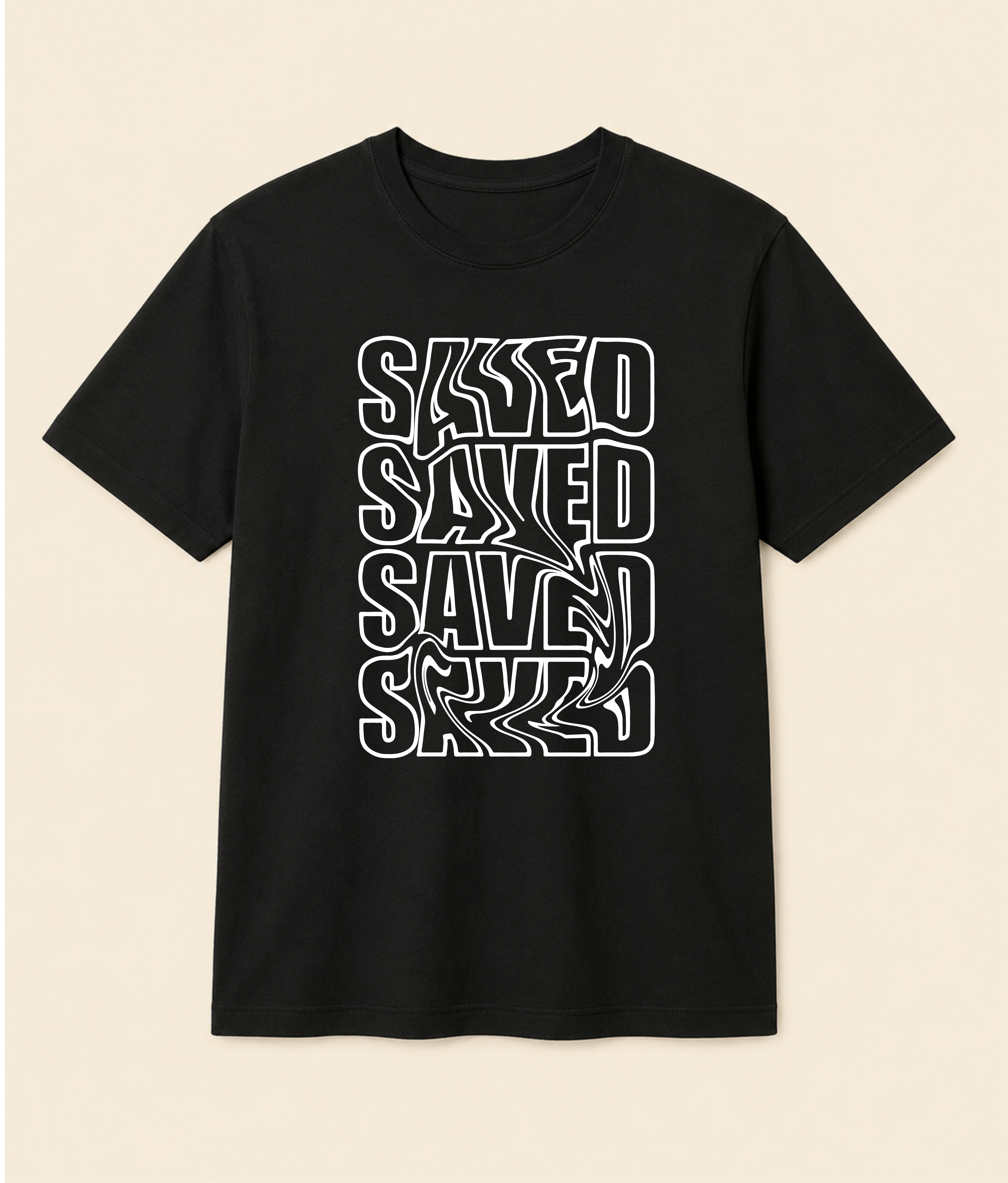 Saved Reality Black Graphic T-Shirt | EZONWEAR Streetwear