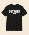 Outsider Mindset Black Graphic T-Shirt | EZONWEAR