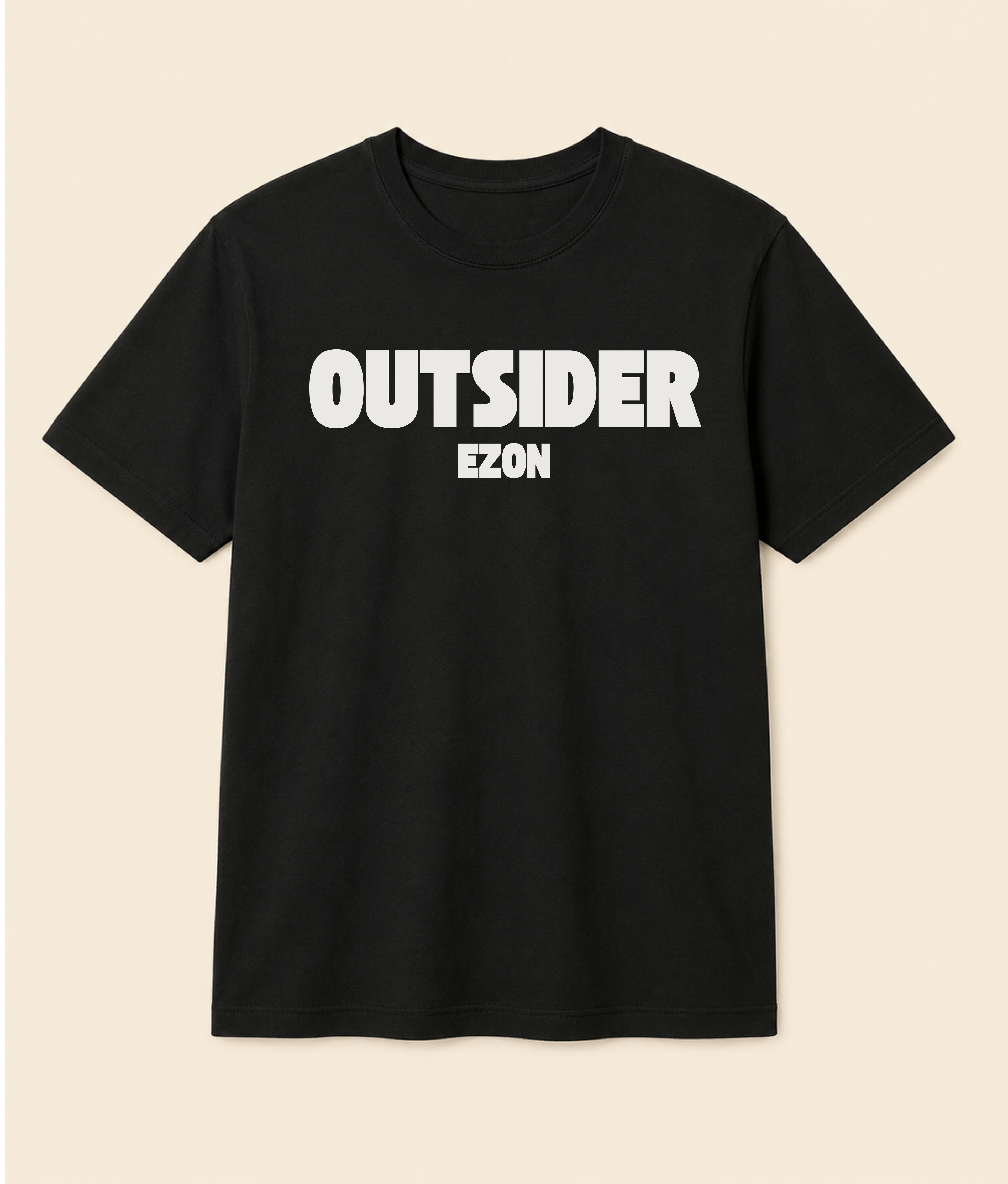Outsider Mindset Black Graphic T-Shirt | EZONWEAR