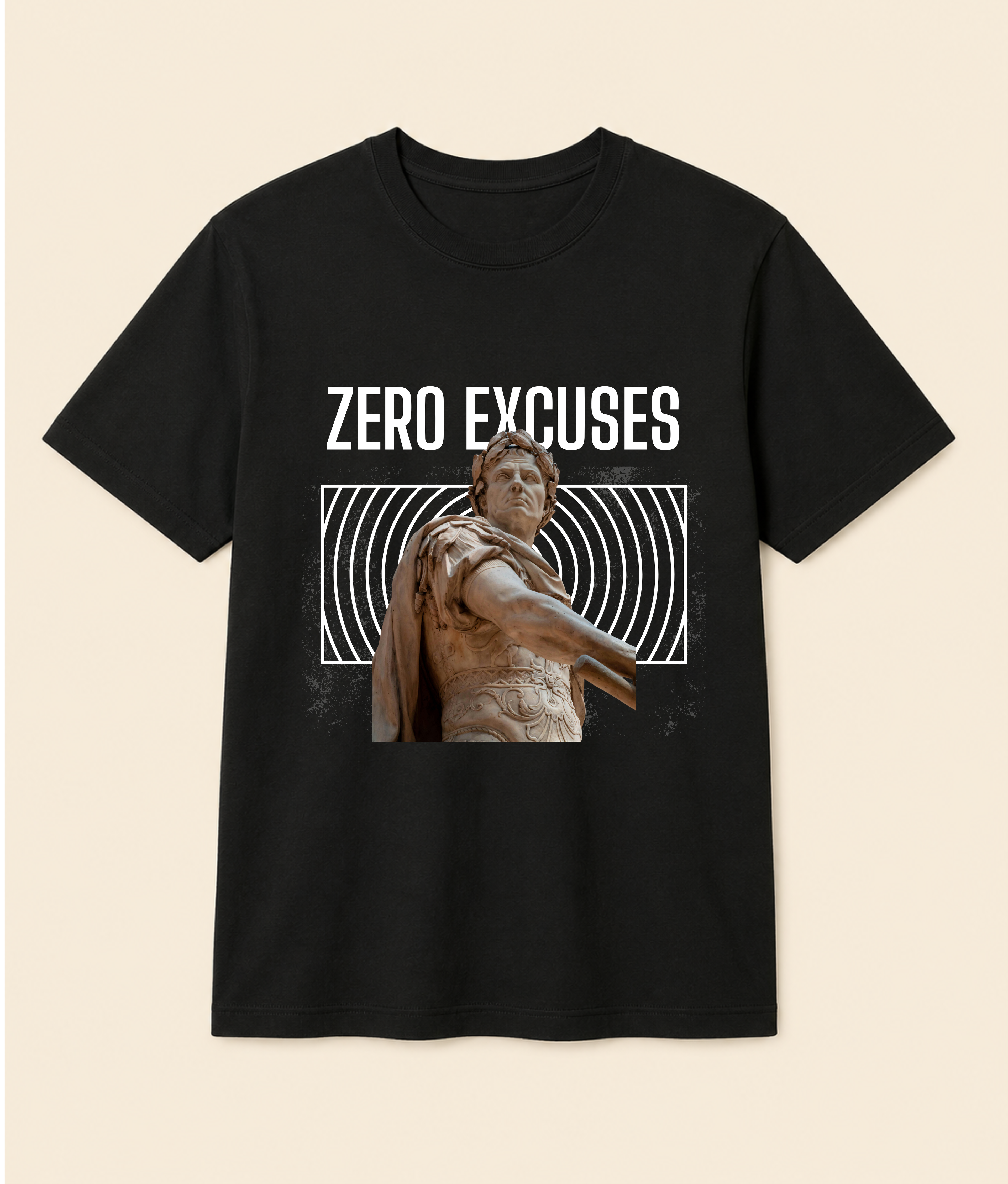 Zero Excuses Black Graphic T-Shirt | EZONWEAR